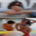 Naked mature women pooping